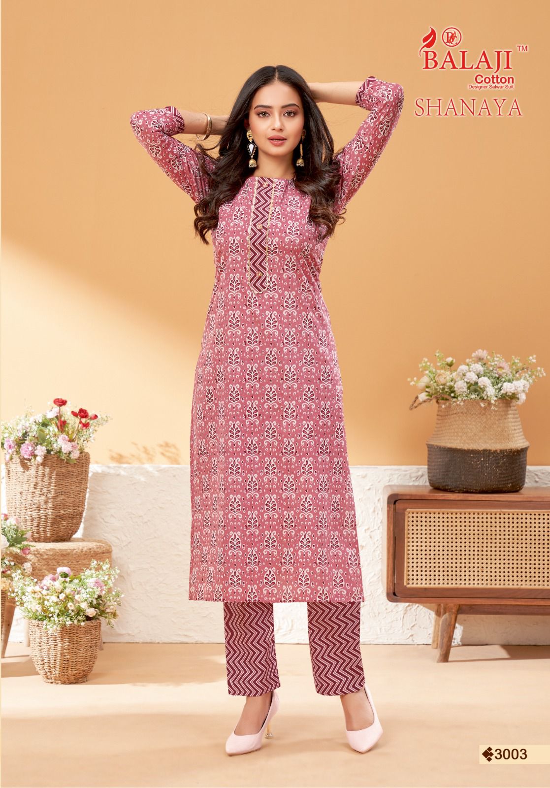 Balaji Shanaya Vol 3 Printed Kurti With Bottom Catalog
